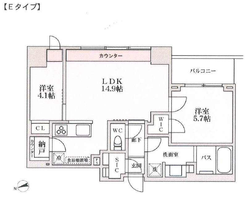 プライマル品川大井町 202号室 間取り