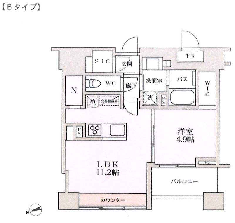プライマル品川大井町 704号室 間取り