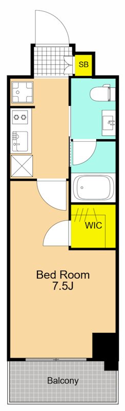 J.GRAN　Court　品川西大井EAST 306号室 間取り