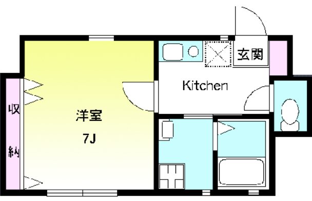 PROGRESS 101号室 間取り