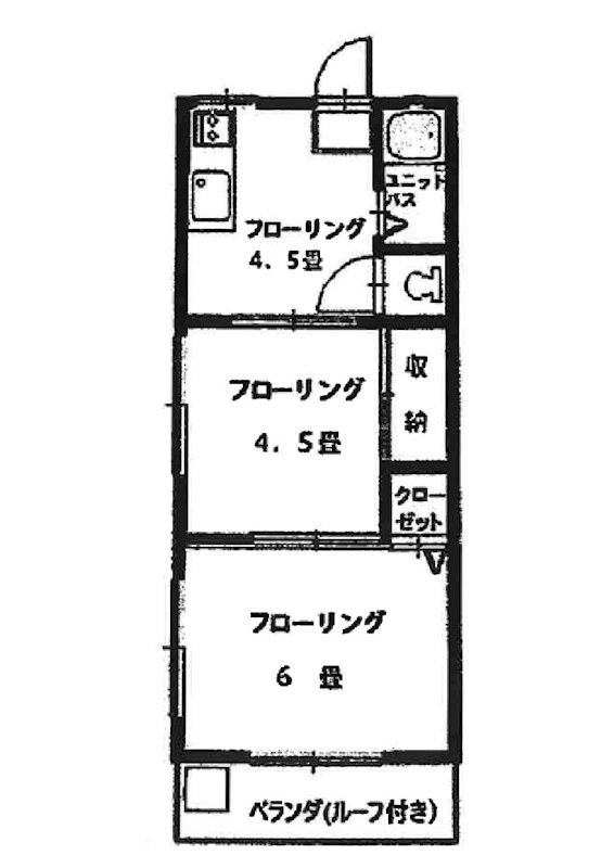 エクレールフジタ 301号室 間取り