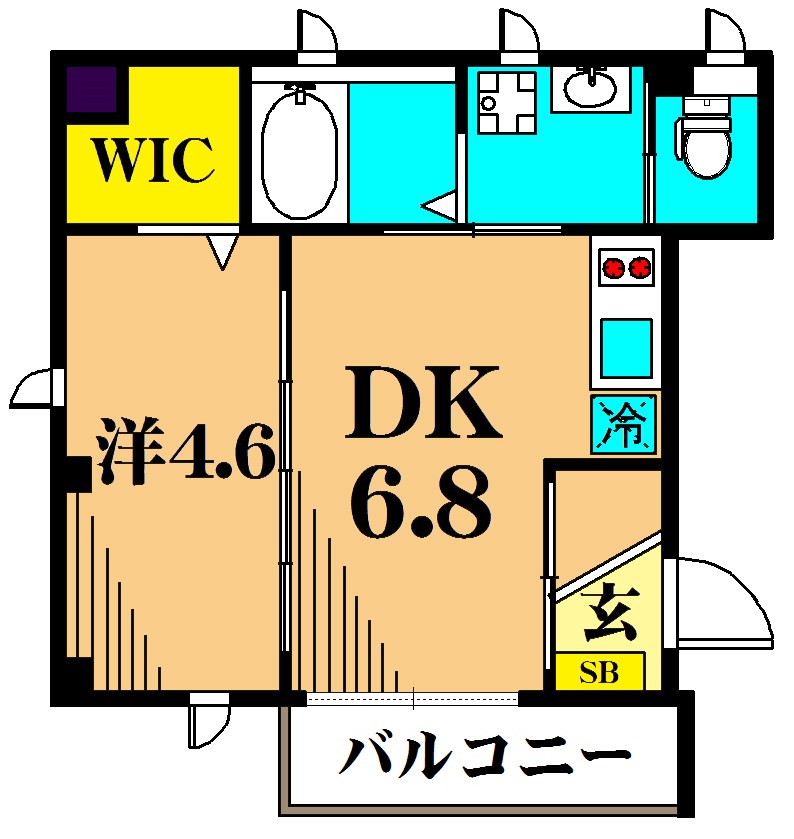 ビューノ大崎  202号室 間取り