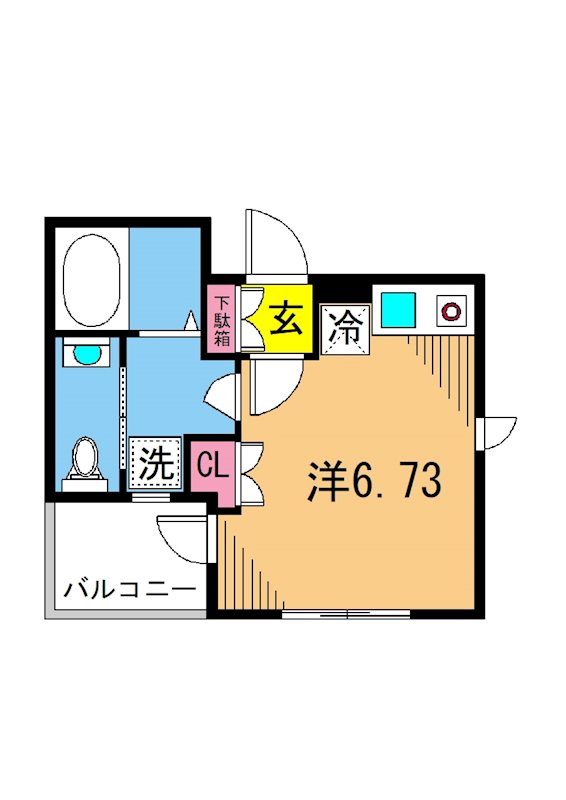 TKハウゼ蓮沼 303号室 間取り