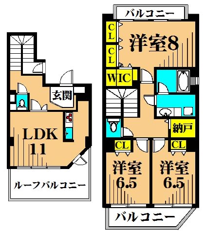 フォレストーン西大井 501号室 間取り