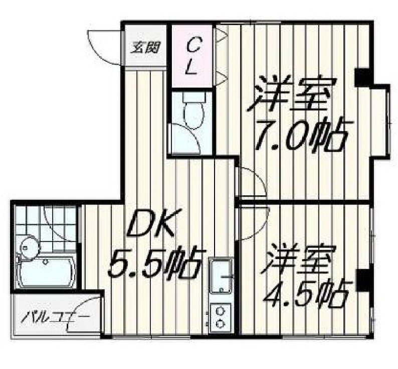 グランエソール 301号室 間取り