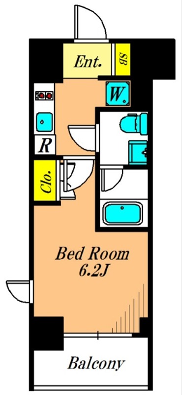 プライマル大森 406号室 間取り