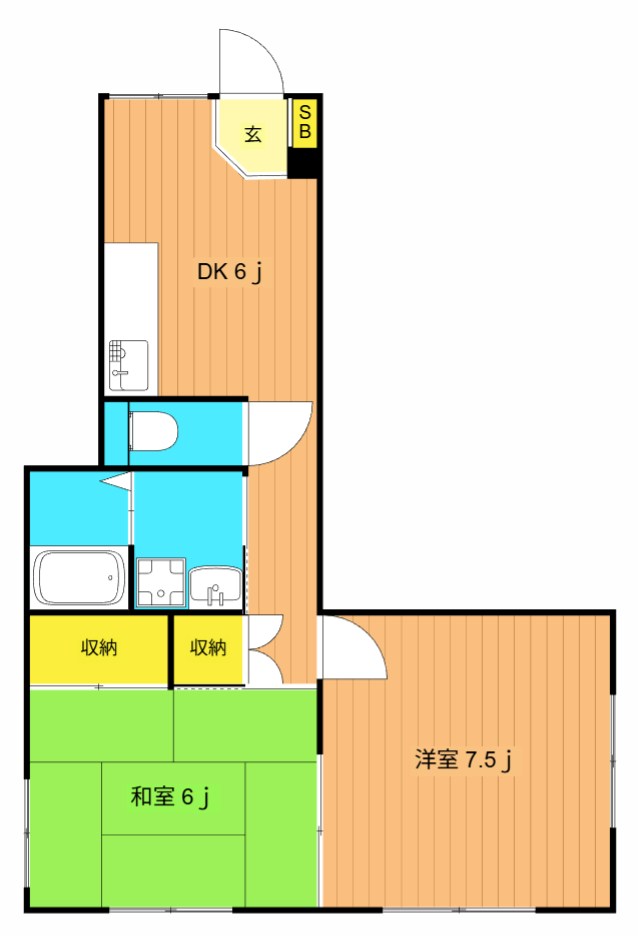 スターライト 102号室 間取り
