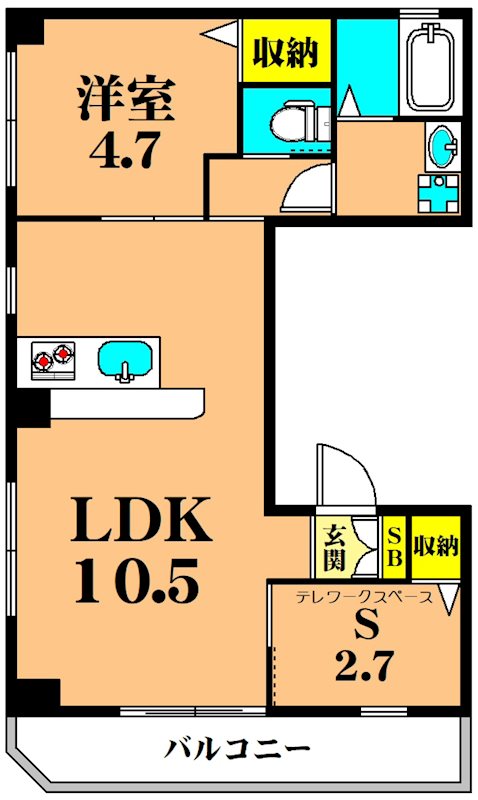 サンテラス令和NKレジデンス 401号室 間取り