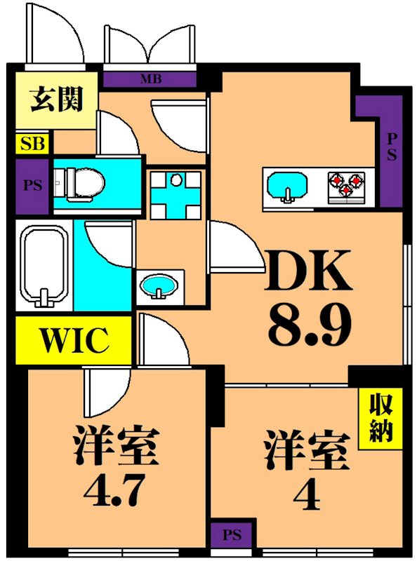 Fika大井町 601号室 間取り