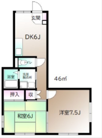 スターライト 102号室 間取り