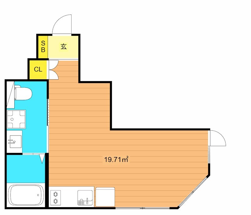 Meguro　Senzoku 　U   103号室 間取り