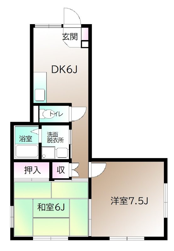 スターライト 102号室 間取り