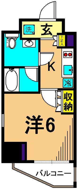 カスタリア大森Ⅱ 301号室 間取り