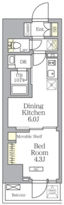 プライムガーデン大森 702号室 間取り