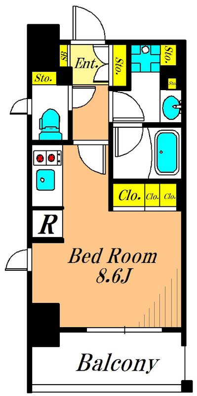 パークアクシス大森 204号室 間取り