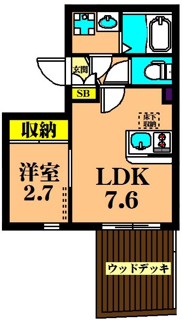 ALLURE日吉 103号室 間取り