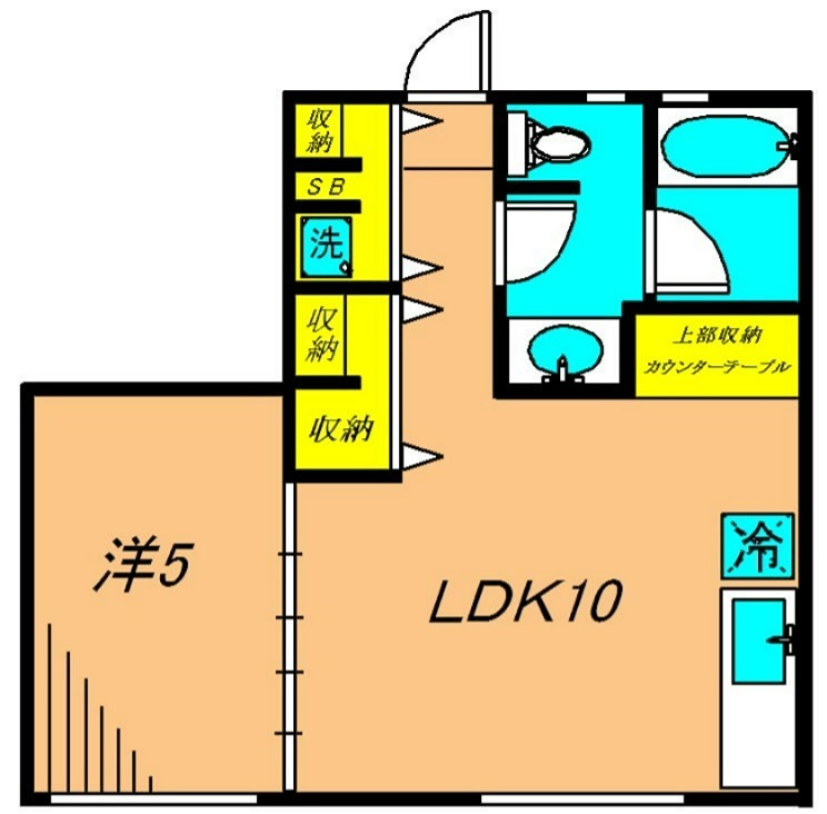 さくらコンフォルト 102号室 間取り