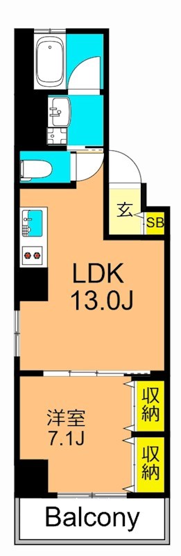 Linoha大森 302号室 間取り