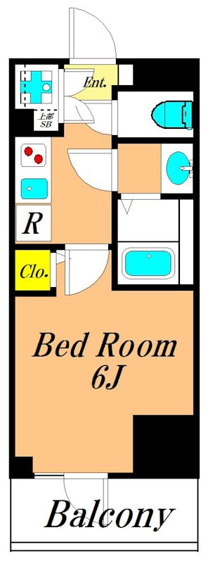 プライマル品川大森海岸  1102号室 間取り