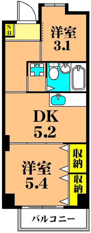 仙台坂アルカディア 902号室 間取り
