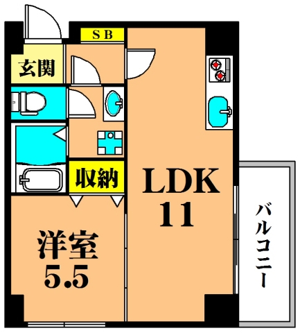 メーゾン俊3rd 201号室 間取り