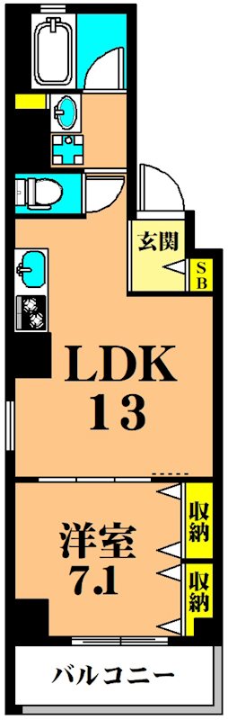 Linoha大森 402号室 間取り