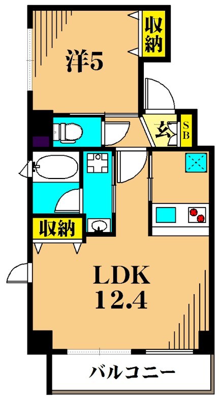 KARNA大井町 502号室 間取り