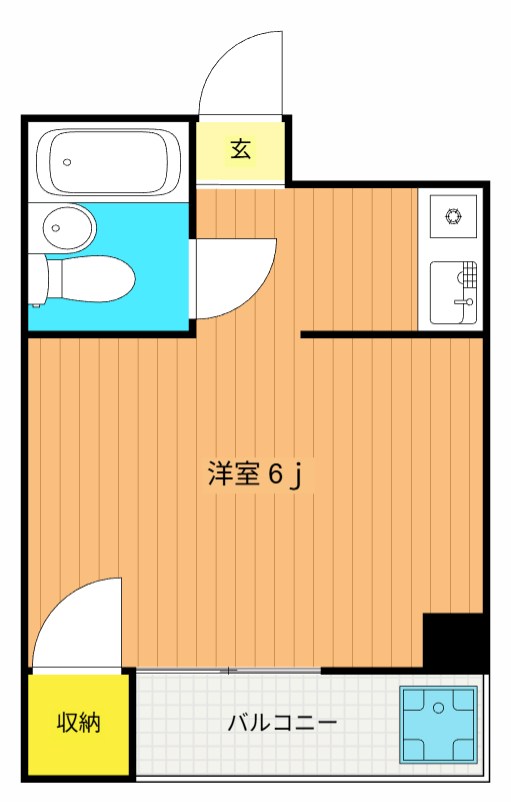 アローニアノムラ  108号室 間取り