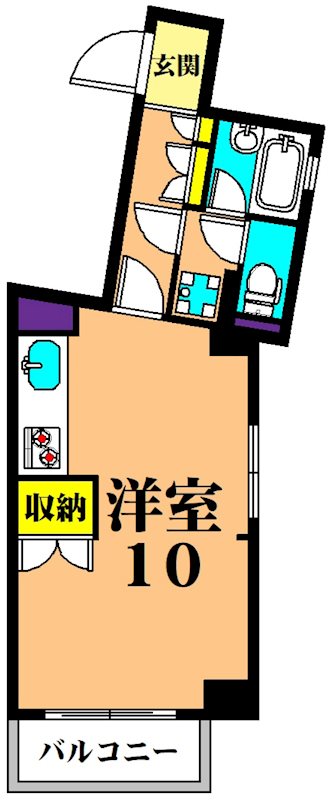 サマーハイム東大井 502号室 間取り