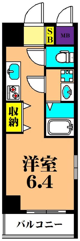 プライマル品川西大井 601号室 間取り