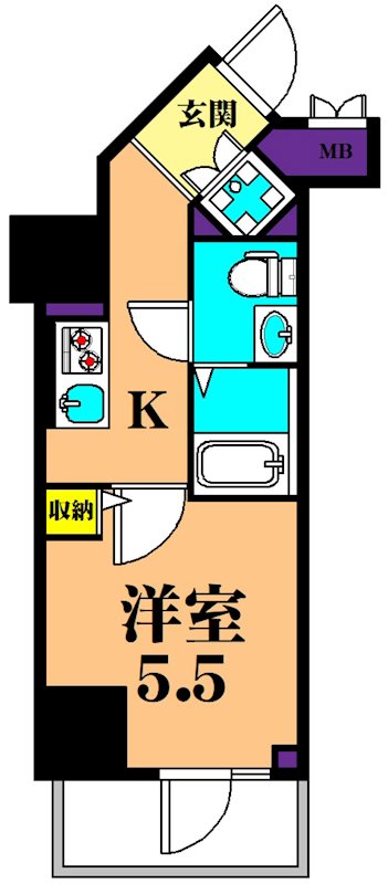 プライマル品川大森海岸 403号室 間取り