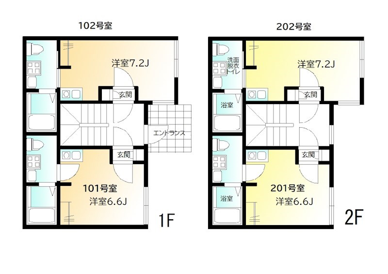 Douce武蔵小山 201号室 間取り