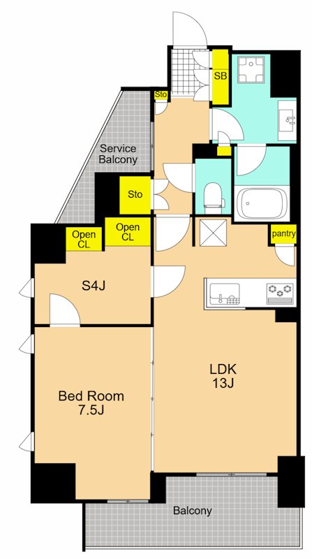 Brillia大井町TheResidence 301号室 間取り