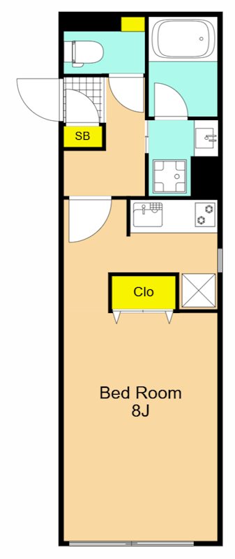 LEGALAND大井町  205号室 間取り