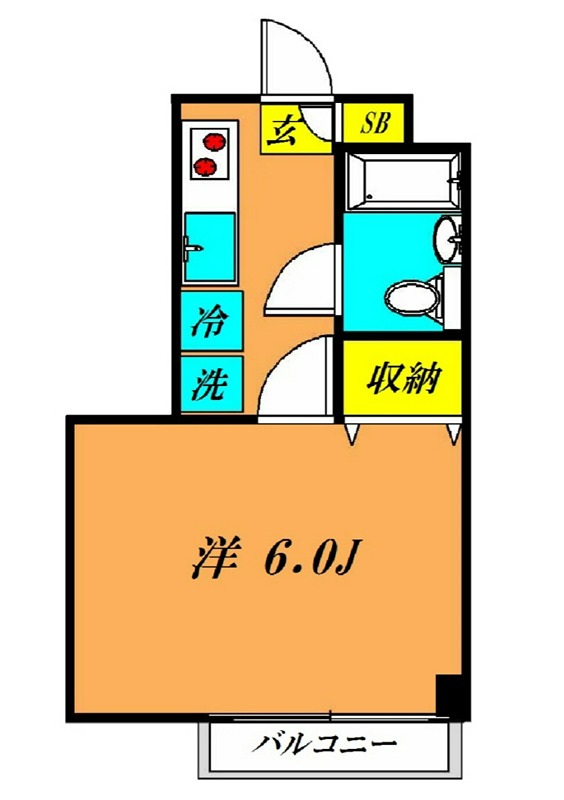 ハイツ大堀 102号室 間取り