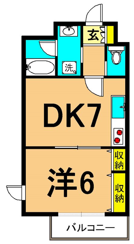 WELL House　東大井  A302号室 間取り