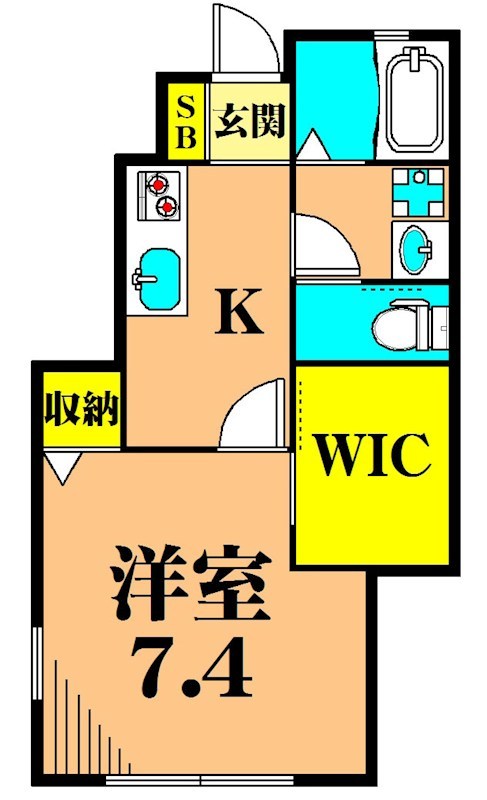 グランドソレーユ大井 101号室 間取り