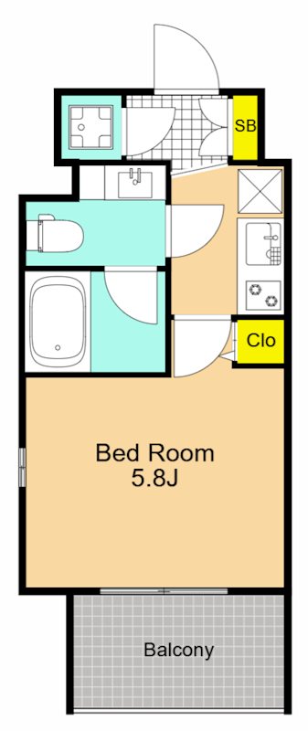 レジディア大森 306号室 間取り