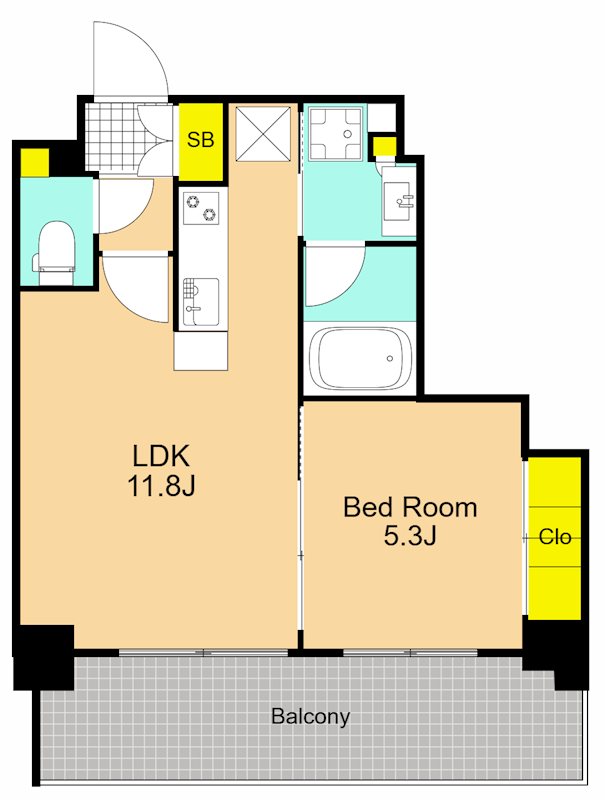 パークアクシス大森 901号室 間取り