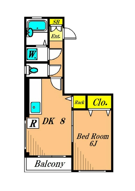 サングレイス吉田 102号室 間取り