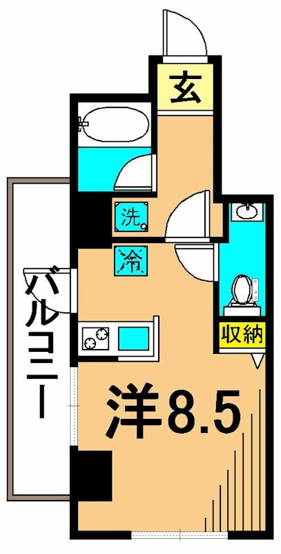ステラ仙台坂 801号室 間取り
