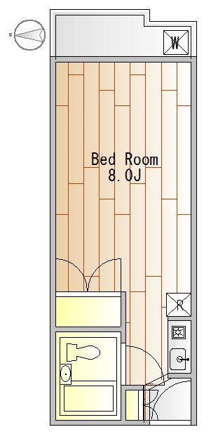 パークサイド学芸大 203号室 間取り