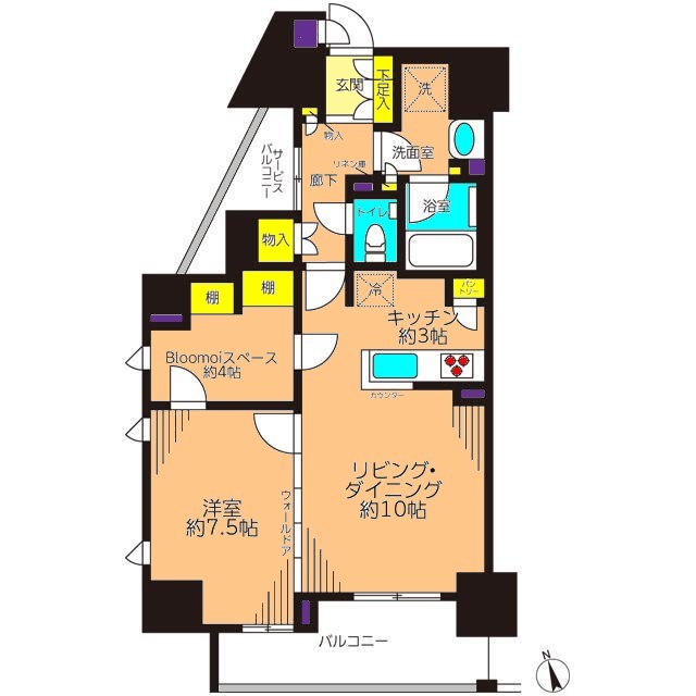 Brillia大井町レジデンス 301号室 間取り