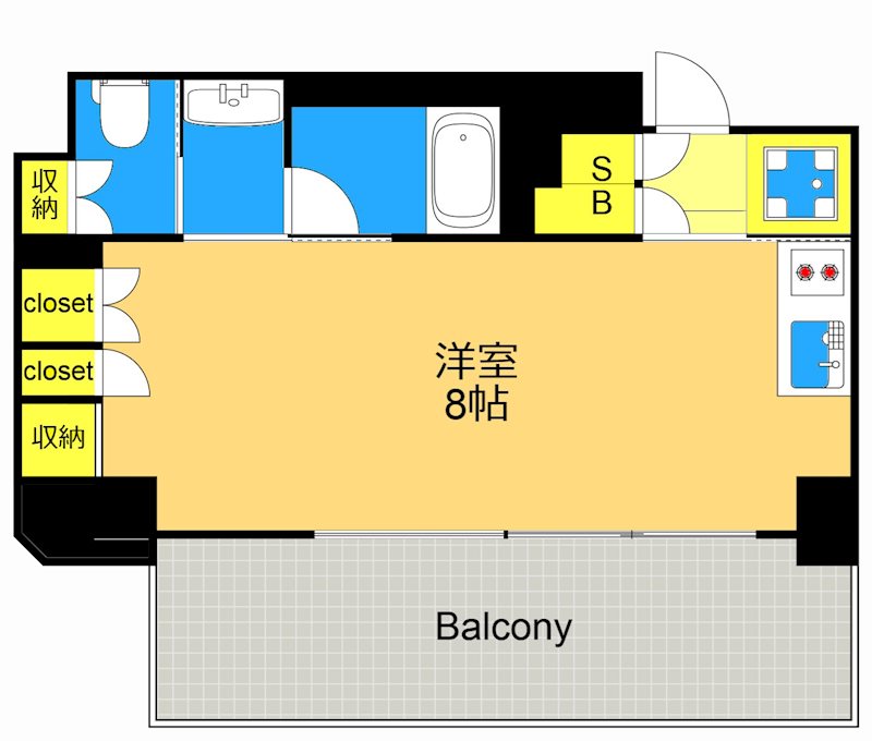 ルフォンプログレ品川大井 605号室 間取り
