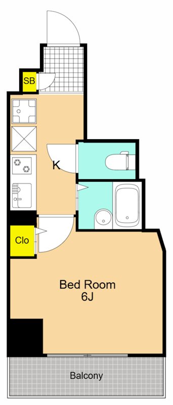 ベルシード品川西大井 302号室 間取り