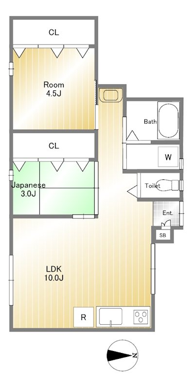 パルドエル大岡山 101号室 間取り