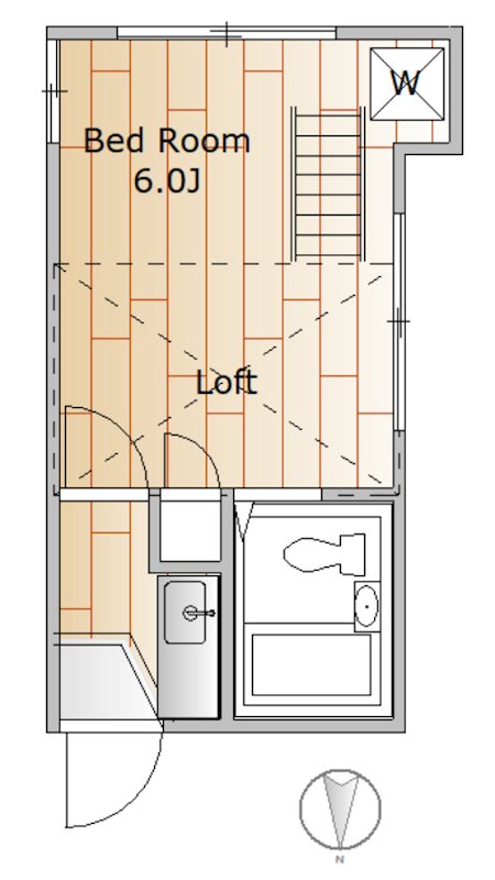 ライフピア西小山 106号室 間取り
