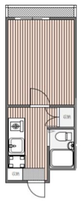 マデイラ 206号室 間取り