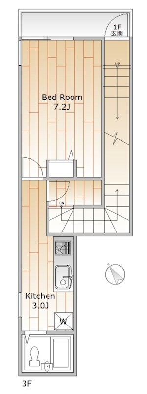中目黒4丁目戸建 3F号室 間取り