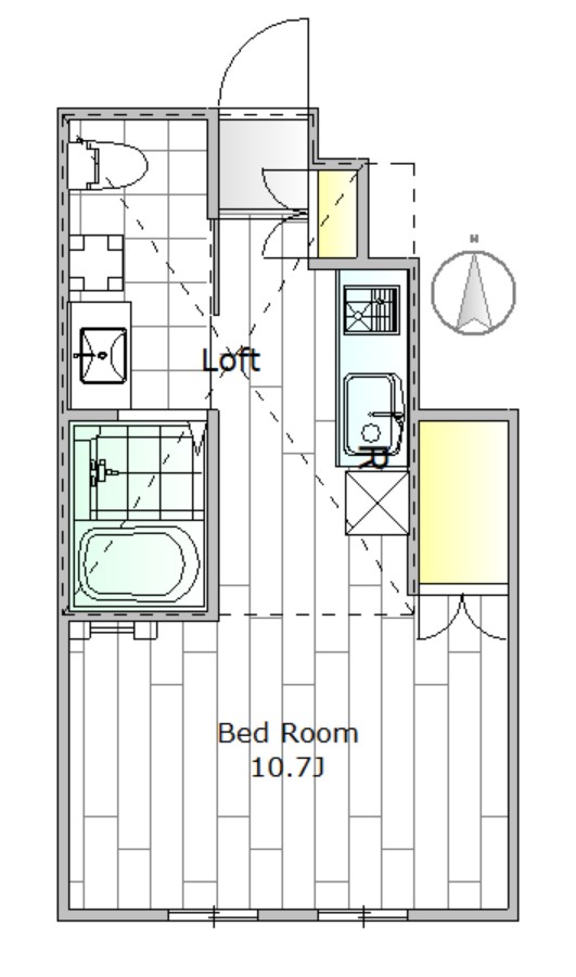 アマランタイン自由が丘 102号室 間取り